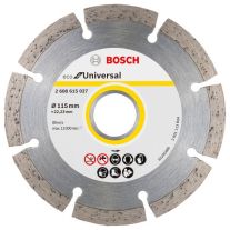 Disc diamantat Bosch 2608615027, 115x22.23x2.0 mm, universal
